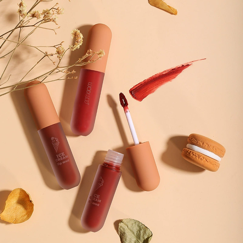 WODWOD Мороженое бархатное воздух глифт lip Clay зеркало матовая помада