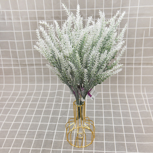 Simulated velvet lavender wedding country-style decorative flowers with long stems artificial plastic fuzzy lavender bunches