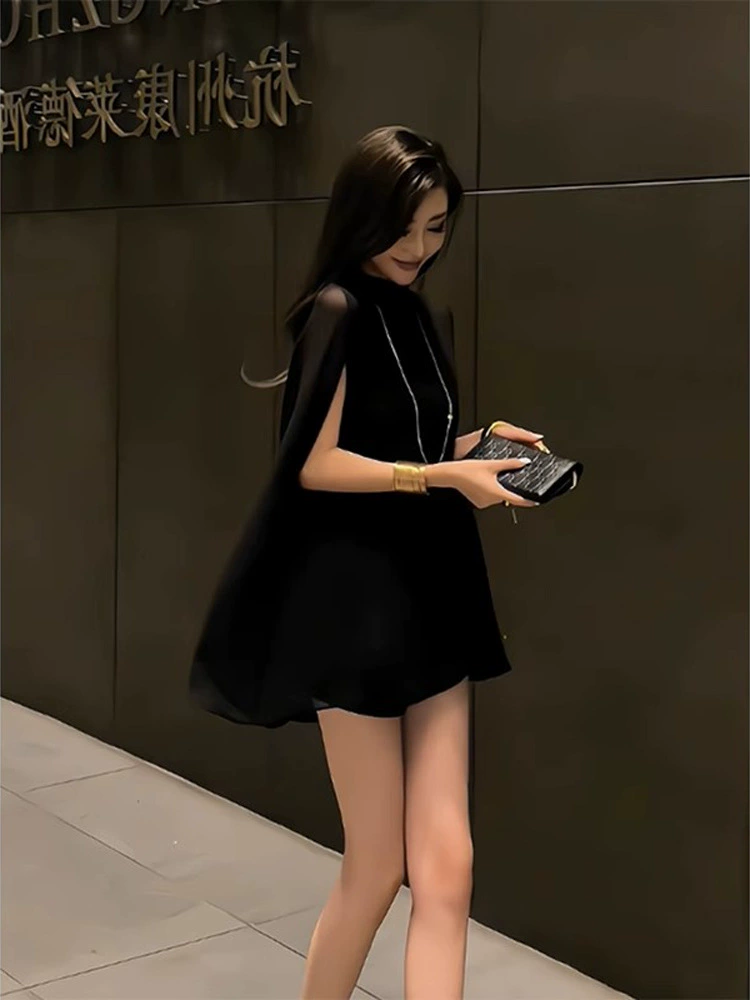 Модный уличный стиль: безрукавная сетчатая рубашка с защитой от солнца, элегантный жилет и шорты — комплект из двух предметов для женщин на лето