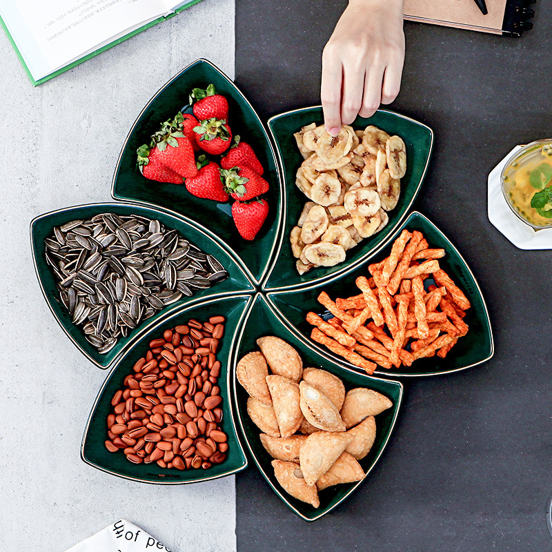 Home-Use Trendy Dish Set, Cute Fruit Platter Set, Snack Dessert Seasoning Plate, Creative Seed Dish Wholesale