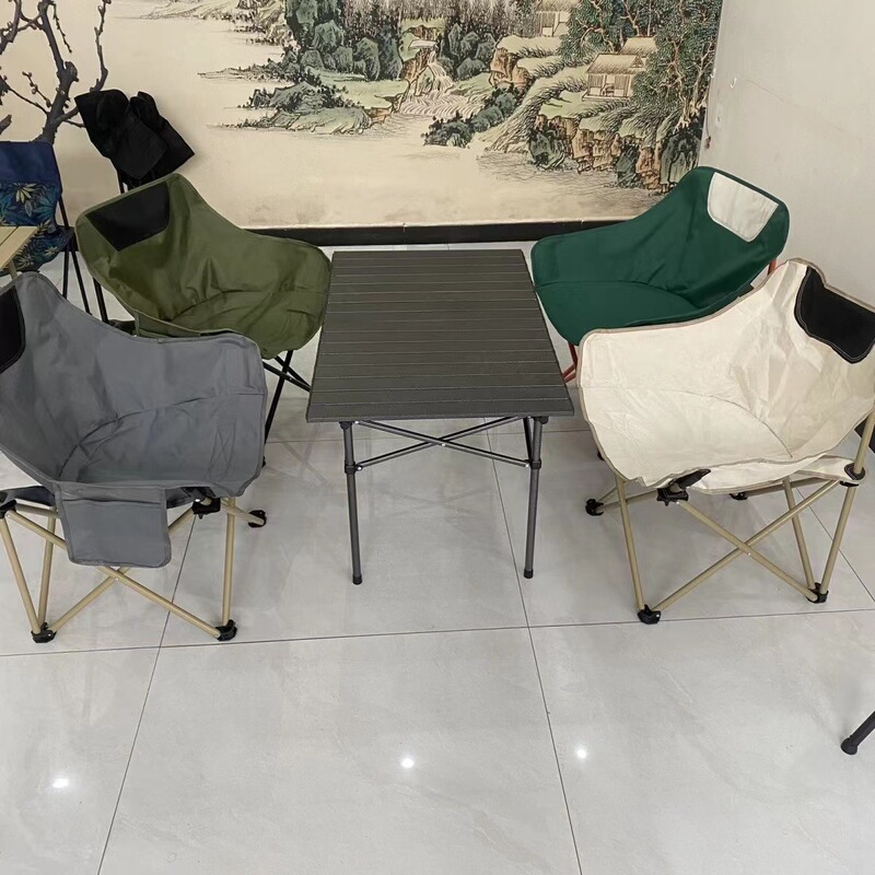 Moon chair outdoor folding chair travel chair picnic camping equipment good storage easy to carry factory direct sales