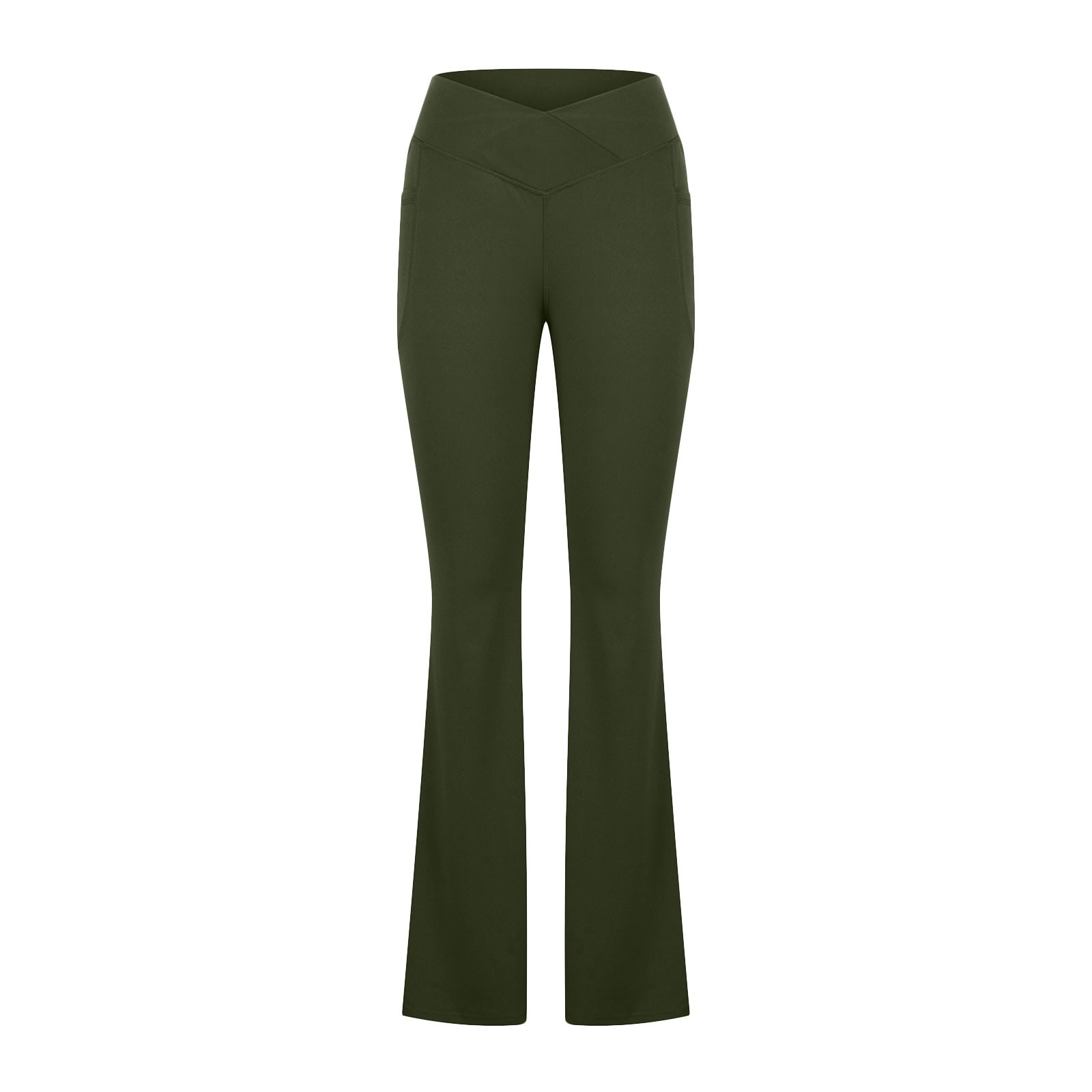 Women's Daily Fashion Solid Color Full Length Pocket Flared Pants display picture 50