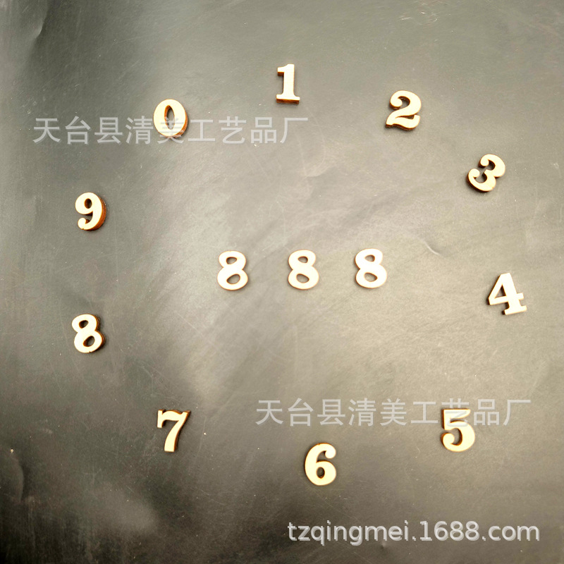 15mm mezcla de números de madera de bricolaje 0-9 bloques de construcción de rompecabezas de alfabetización para niños creativos digitales