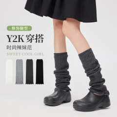 套袜子女款夏季薄款袜套2025新款堆堆袜配勃肯鞋针织腿套y2k脚套