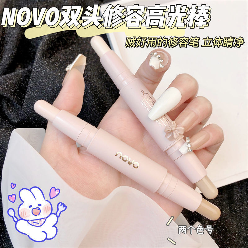 NOVO Sculpting Stick Pen Waterproof Facial Lacrimal Ditch Brightening Natural Matte High gloss Nose Shadow Sculpting Integrated Novice Student