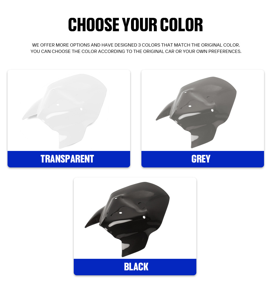 Suitable for Bmw F900R Modified Windshield, Front Windscreen Deflector, 20-26 Years