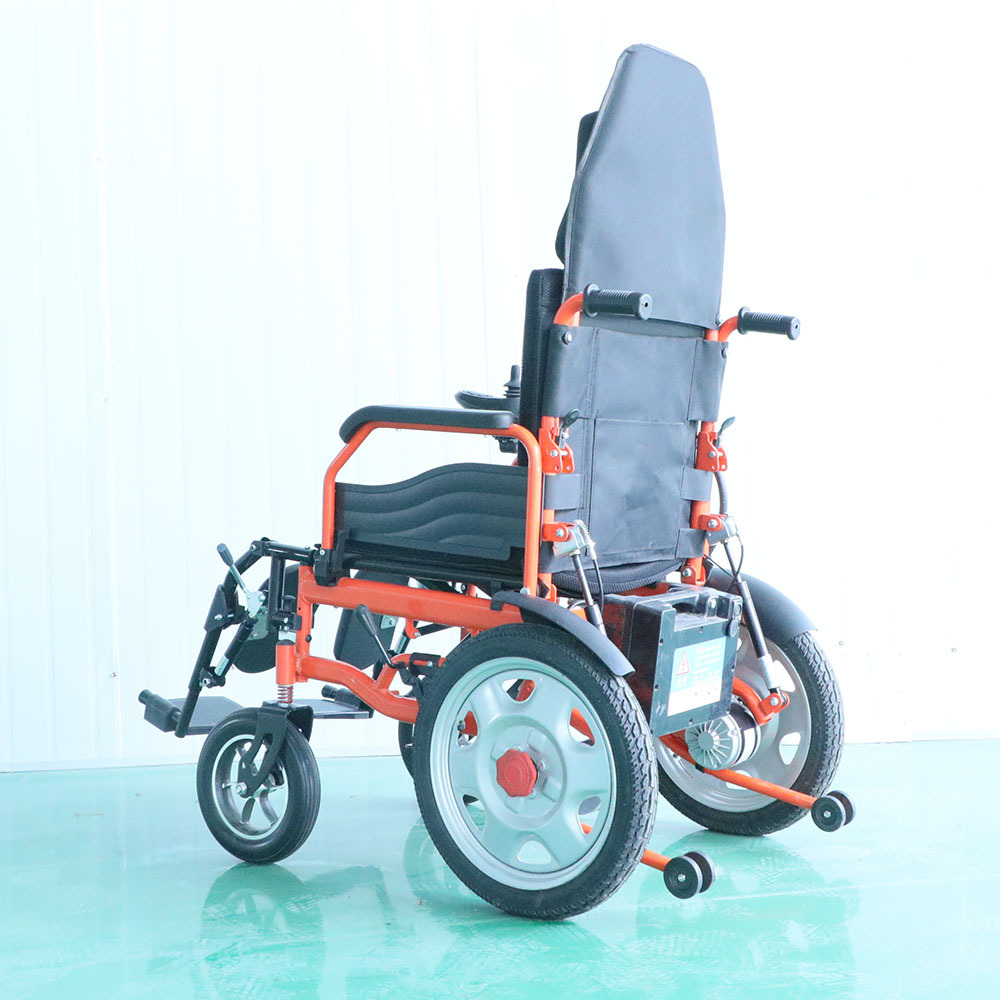 Reclining Electric Wheelchair, Intelligent Fully Automatic Folding Electric Wheelchair for the Elderly and Disabled, Mobility Scooter for the Elderly