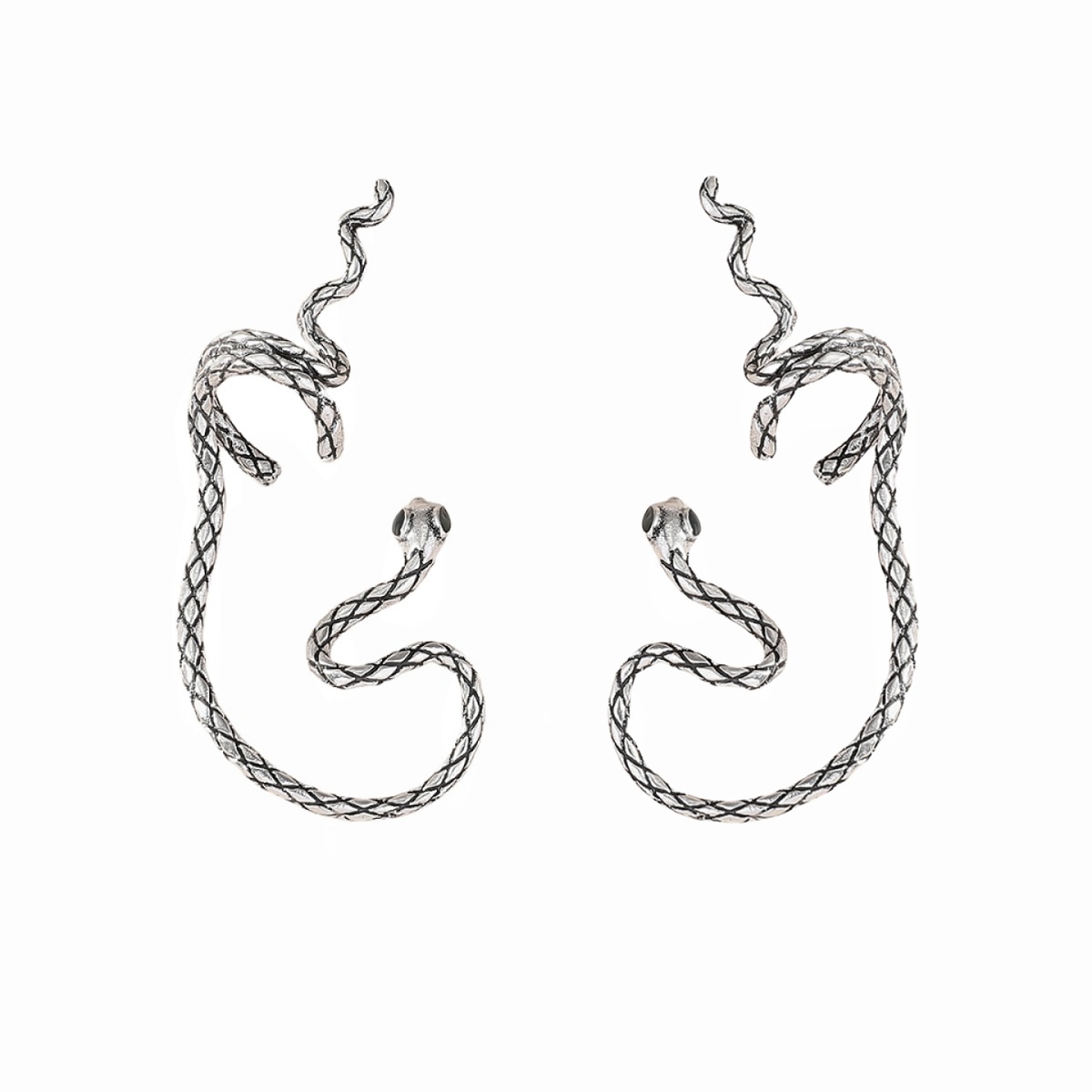 Comercio exterior venta caliente nicho de diseño sensación de serpiente de alta sensación sin agujero de orejas de orejas personalidad de orejas de hueso de orejas pequeñas orejas de serpiente