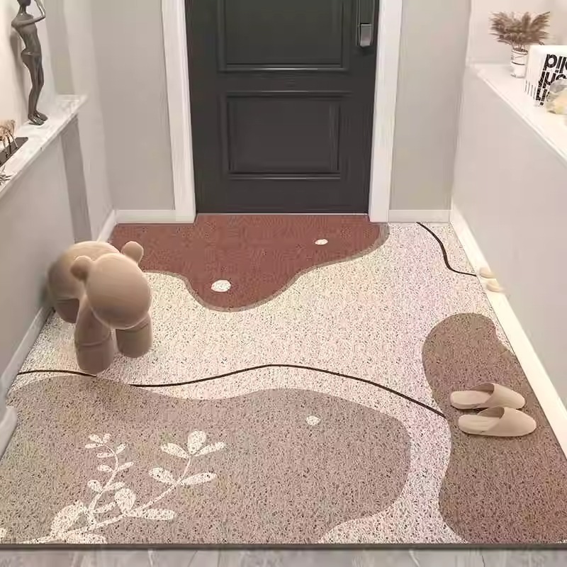 入户地垫丝圈耐脏简约防滑垫玄关换鞋区除尘脚垫家用大尺寸进门垫|undefined