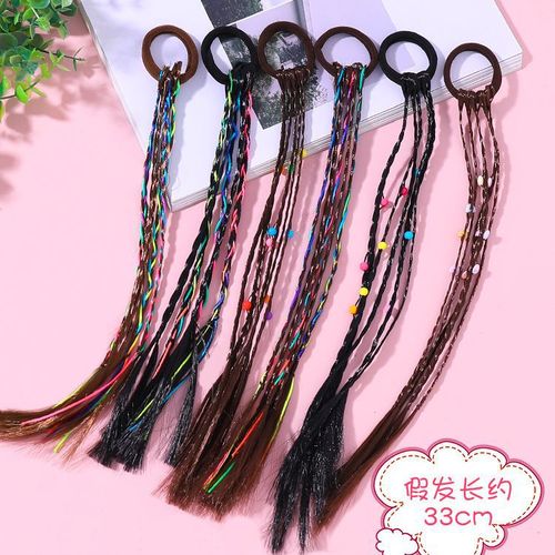 Hair accessories for girls, children, little girls, braided hair styles, princess baby hair clips, colorful braided hair ties for girls