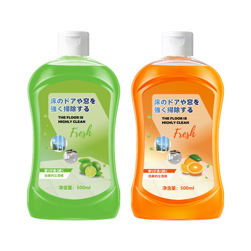 Floor cleaning solution for ceramic tiles and wooden floors, multi-effect decontamination mopping cleaner without leaving watermarks, brightening and antibacterial cleaner
