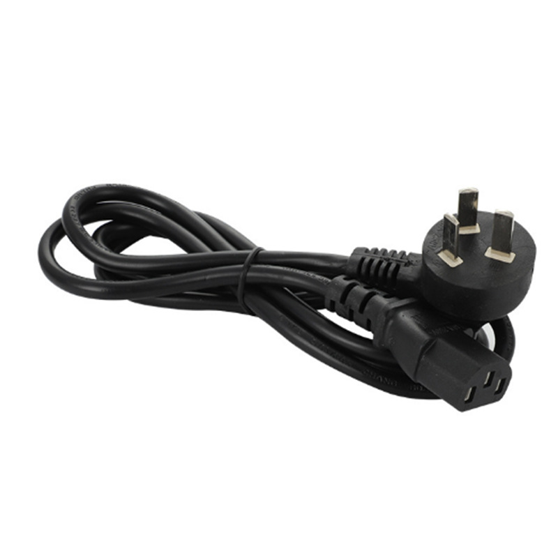 国标三插品字尾电源线 台式电脑打印机笔记本AC适配器插头线1.4米