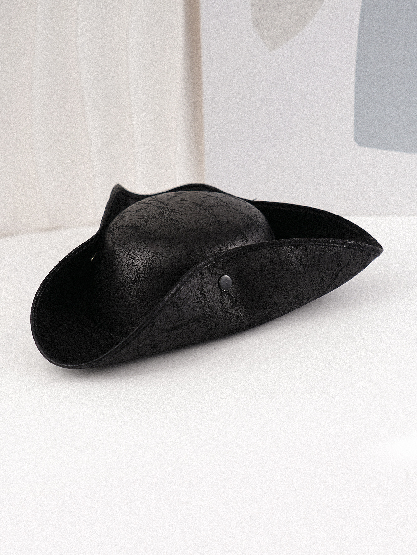 Cappello da festa unisex marrone fantasia pirata cowboy triangolare per ballo di fine anno stile western decorativo_voghion.com