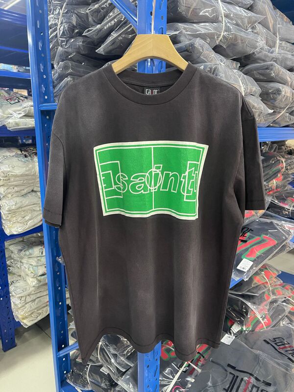 高品質 SAINT MICHAEL ICON ウォッシュ加工 オールド半袖 アメカジ レトロ プリント カップル Tシャツ 男女兼用|undefined