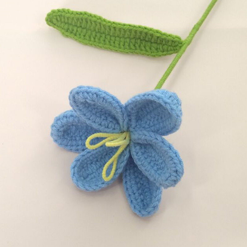 Producto terminado-tulipán abierto Azul