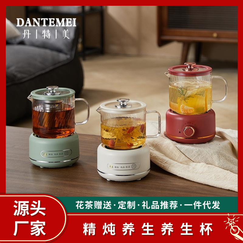 定制养生壶家用多功能全玻璃煮茶器烧水壶小型办公室花茶壶电炖杯|undefined