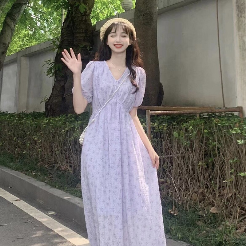 Hot Mom's Breastfeeding Clothes Summer Dress Fashionable All-match Breastfeeding Clothes Long Skirt Chiffon Postpartum Slimming