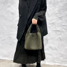 女包手工潜水布编织包子母款单肩斜挎手提包