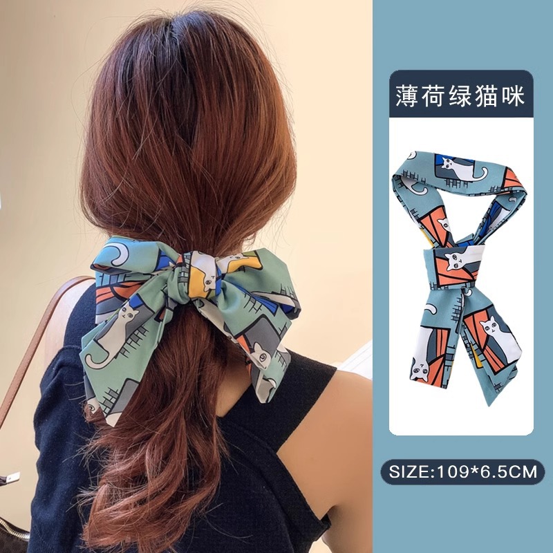 Dulce cabello roto, cinta, cuerda para el cabello, pañuelo de seda para el cabello atado de hadas francesas, lazo de alta calidad, cabello trenzado, una pieza, cuerda para el cabello, accesorios para el cabello