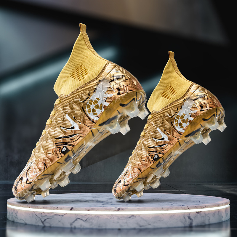 Zapatos de Fútbol de Caña Alta de Suela de TPU Transpirables para Césped Artificial