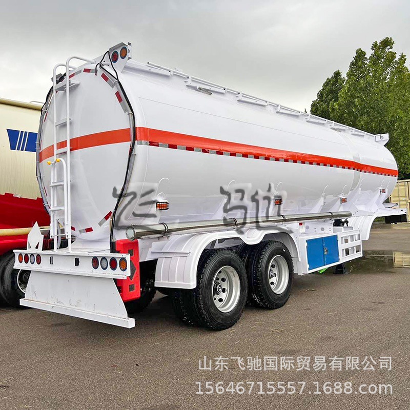 出口油罐半挂车 柴汽油运输液体罐 铝合金油罐车 粉粒物料运输车