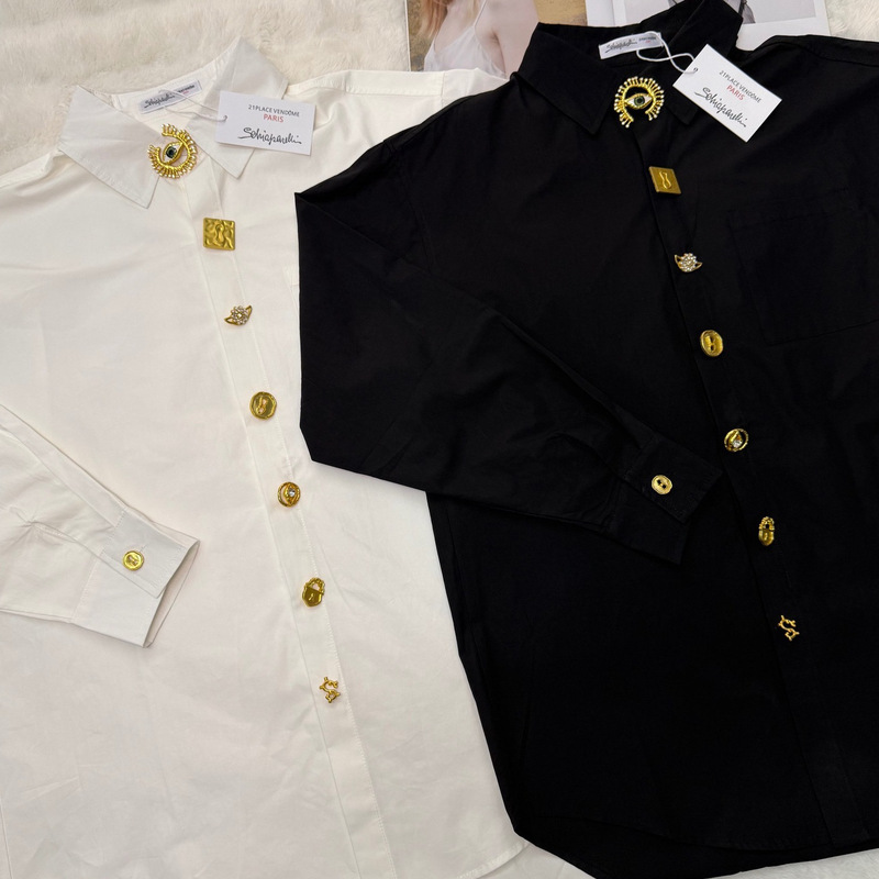 Nanyou's Popular High-End European and American Niche Designer Brand Heavy-Duty Lady-Style Shirt for Women