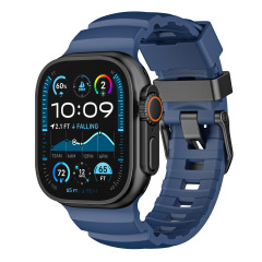 苹果11表带适用iWatch硅胶表带野径手表表带Apple watchS10表带