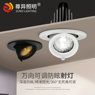 工厂直供酒店洗墙射灯LED象鼻灯万向射灯客房宾馆嵌入式射灯