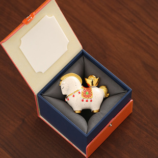 Creative Horse Chinese Style Gift Set Company Business Event Store Opening Housewarming Souvenir Gift