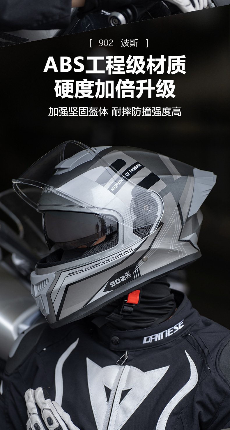 3C/Dot Motorcycle Helmet for Men, Winter Warm Electric Bike Helmet for Women, All-Season Neck Gaiter Style Full-Face Helmet
