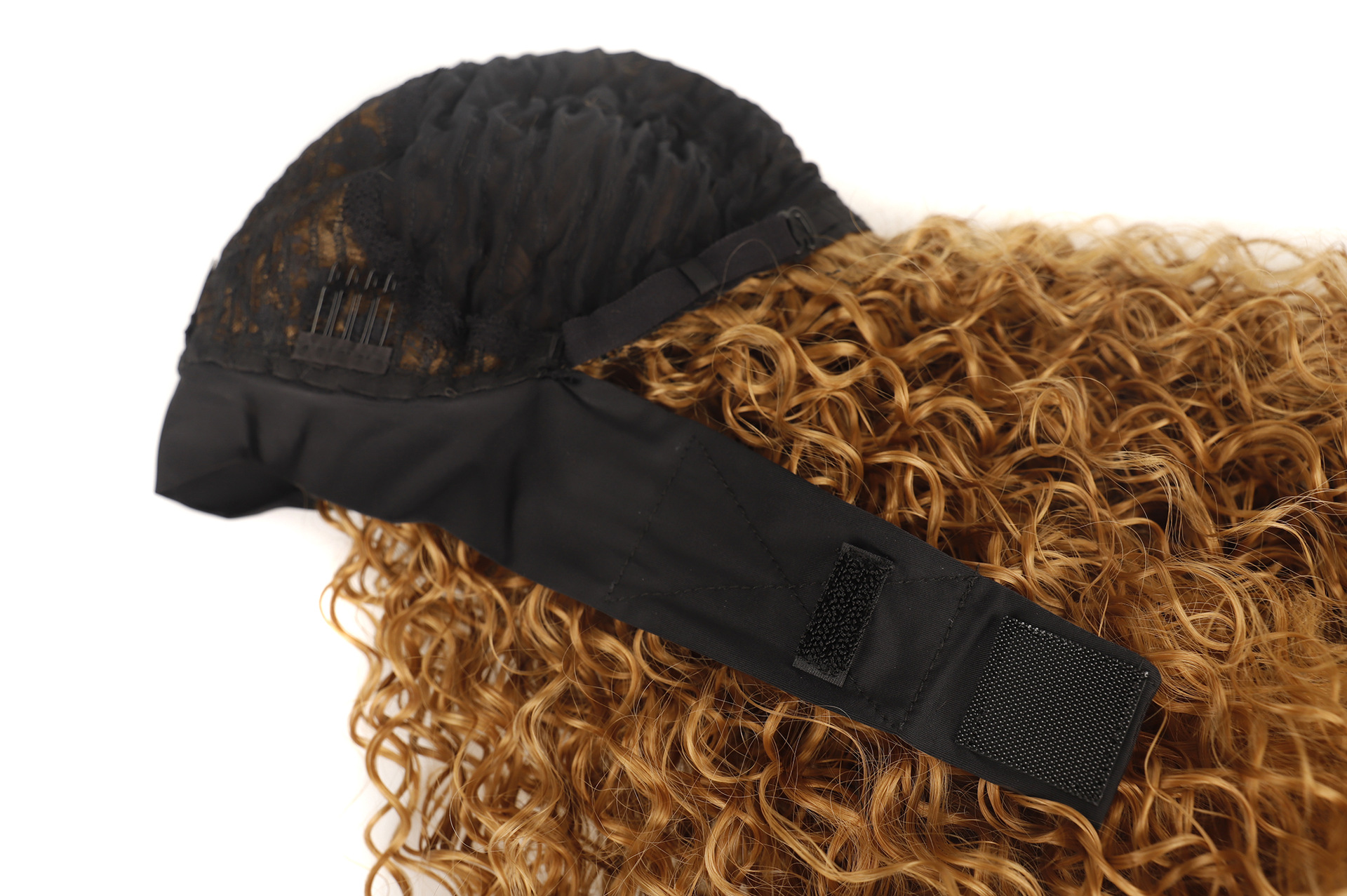 Synthetic wig Ice silk deep curly hair headband wig_voghion.com