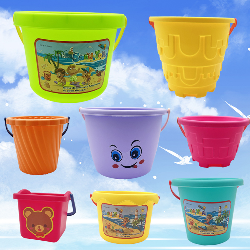 Beach Bucket Children's Beach Toys Sand Dig Water Tools Cassia Sand Pool Toys Beach Bucket Set Wholesale