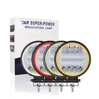 72W24LED белый свет с красными, желтыми, белыми, зелеными и синими ореолами автомобильных фар, прожекторами, фарами переднего бампера внедорожников, фарами сельскохозяйственной техники