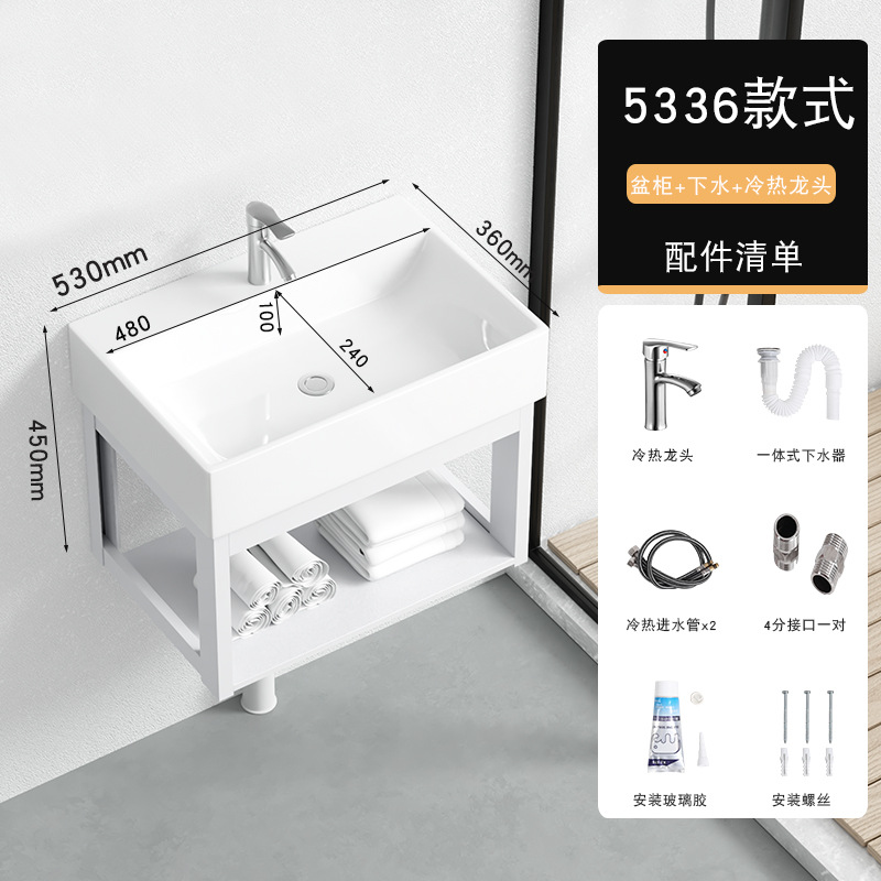 53*36cm + escurridor + grifo caliente y frío