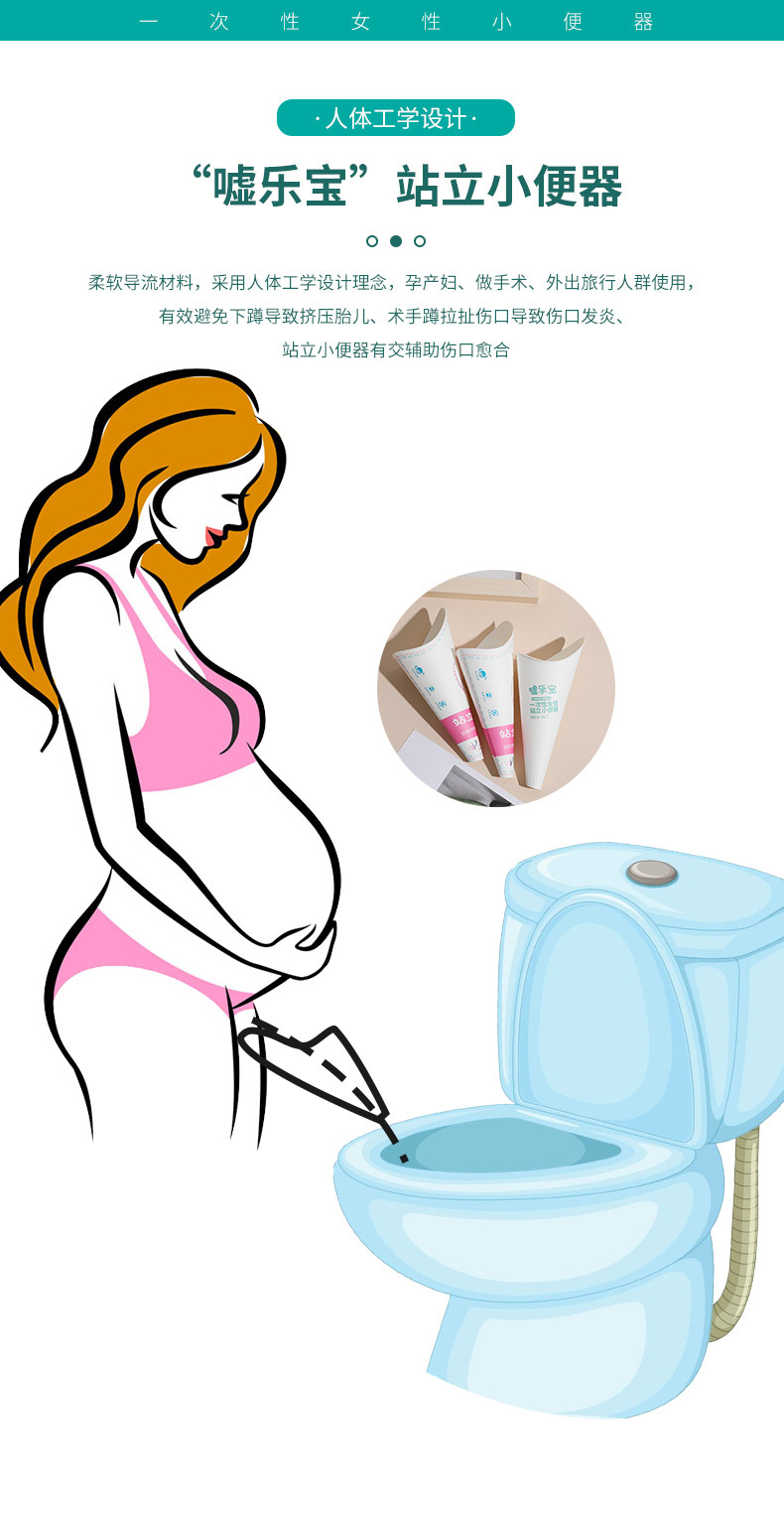 Disposable Paper Urinal for Women Standing Urinal for Women Outdoor Pregnant Women Urinal Car Emergency Urine Bag