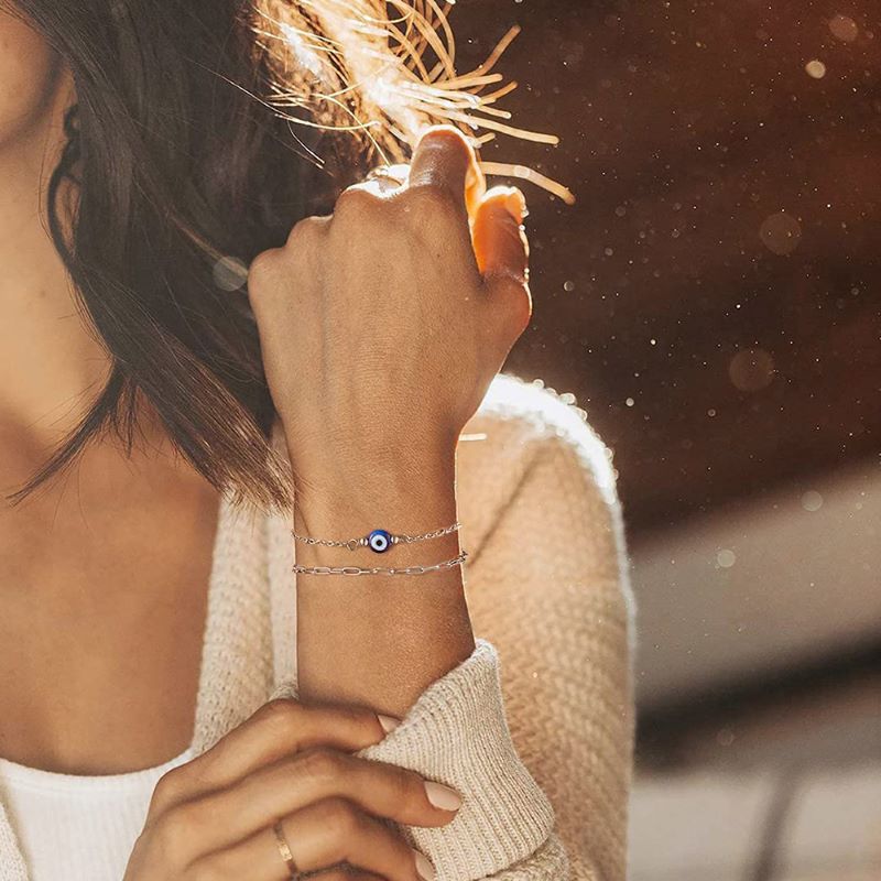 Lucky Evil Eye Red String Bracelet Protection Beaded Jewelry_voghion.com