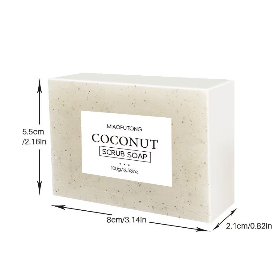 코코넛 스크럽 비누 100g [영어 포장 해외 배송 3.90엔