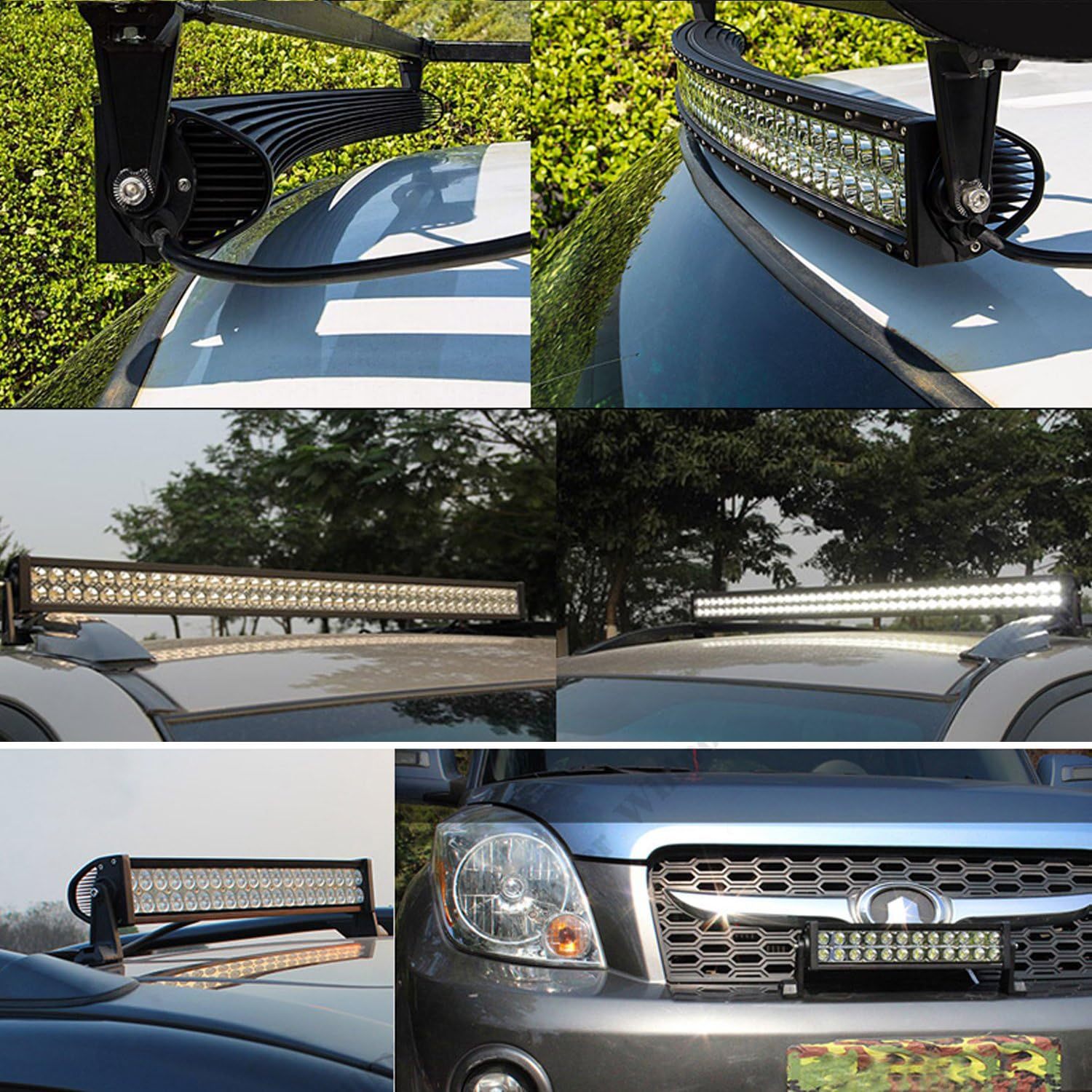 Cross-border automotive LED work light 22 inches 40LED 120W thick long strip light off-road modified roof light