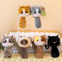 可爱萌掌中小喵挂件毛绒玩具公仔小猫咪包包挂饰钥匙扣布娃娃玩偶