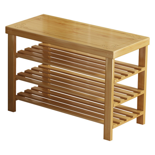 Shoe rack can be used in the corridor outside the home entrance. Simple indoor multi-layer storage for rental housing. Integrated shoe changing stool for entry into the house.