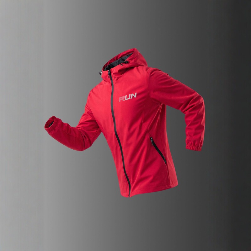 Men's Hooded Windproof Jacket, New Spring and Autumn Sports Outdoor Thin Casual Coat, Run Trendy Brand Softshell Jacket
