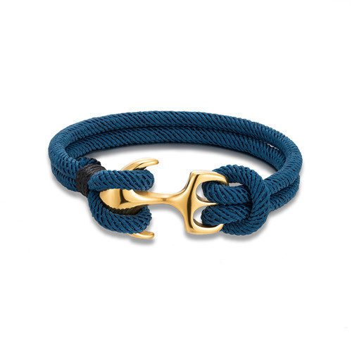 15g Weight Hip-Hop Retro Color Block Polyester Titanium Steel Men's Bangle Men Cord & Leather Bracelets