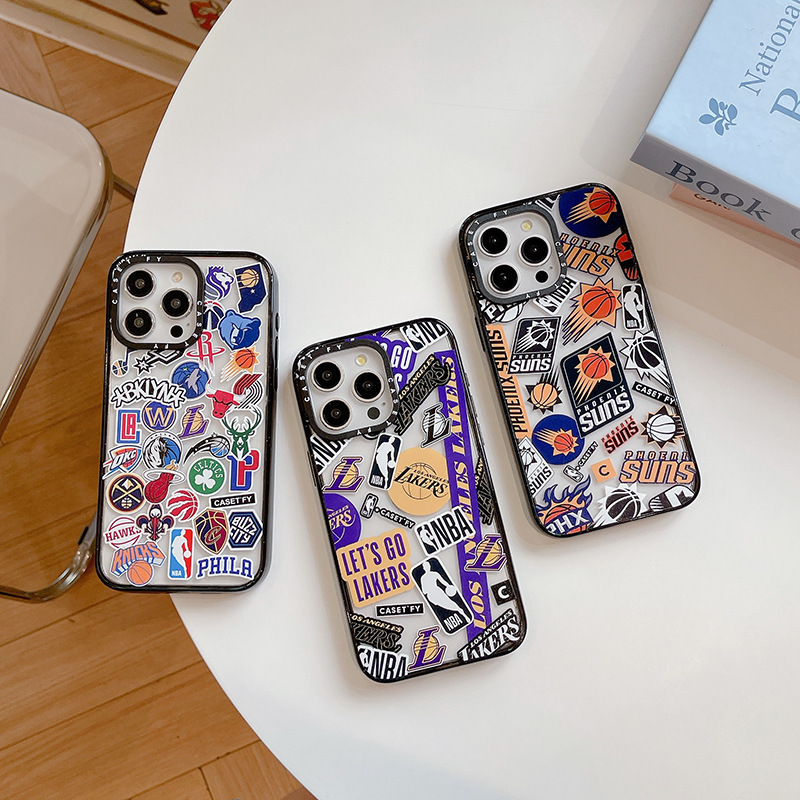 High-End Nba Basketball-Themed Phone Case for Apple iPhone 16 Pro Max, 14 Plus/13 Protective Cover, 12 Shockproof
