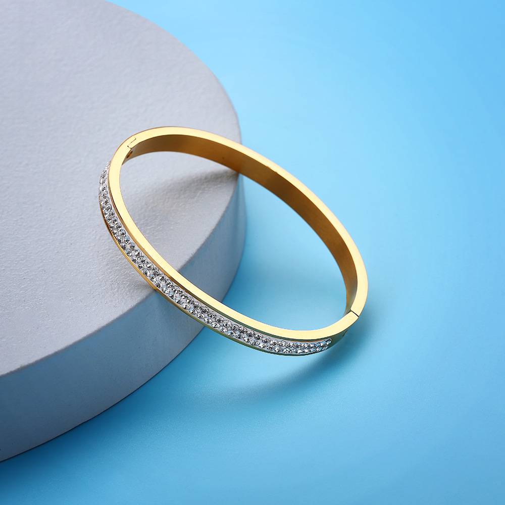 Jewelry & Accessories spot bracelet titanium steel zircon bayonet bracelet fashion 520 couple bracelet_voghion.com