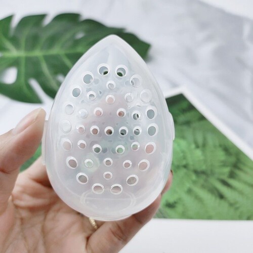 Beauty makeup storage box breathable beauty sponge shell outdoor portable powder puff case mini cosmetic makeup sponge storage sponge