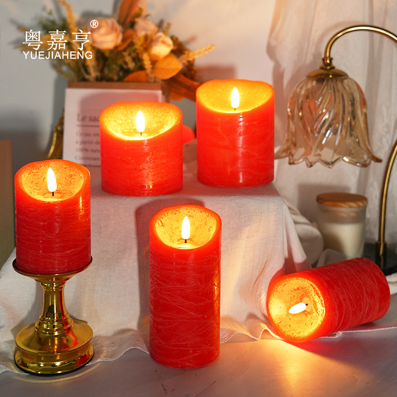 Low temperature water pattern bullet led electronic candle light…
