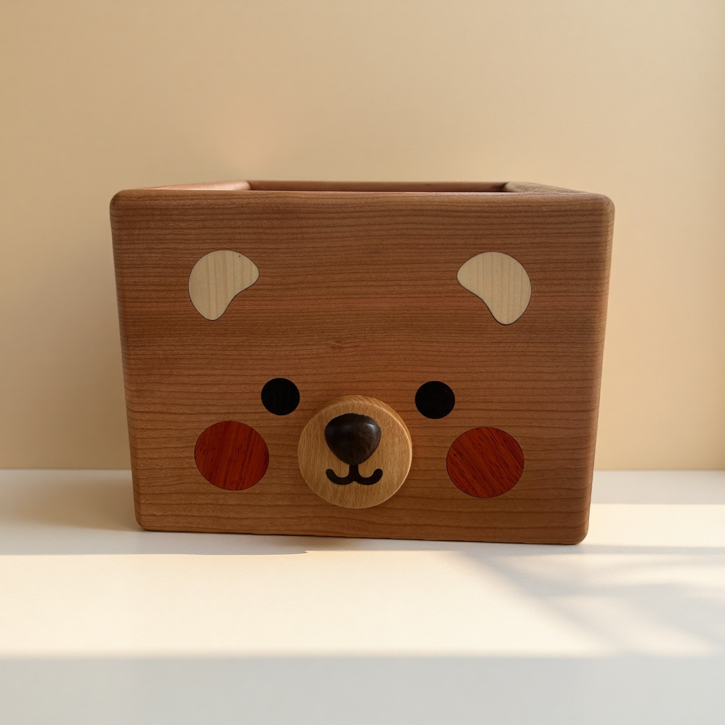 벚나무 강아지 모양 수납함 [가로 20cm x 높이 15cm]