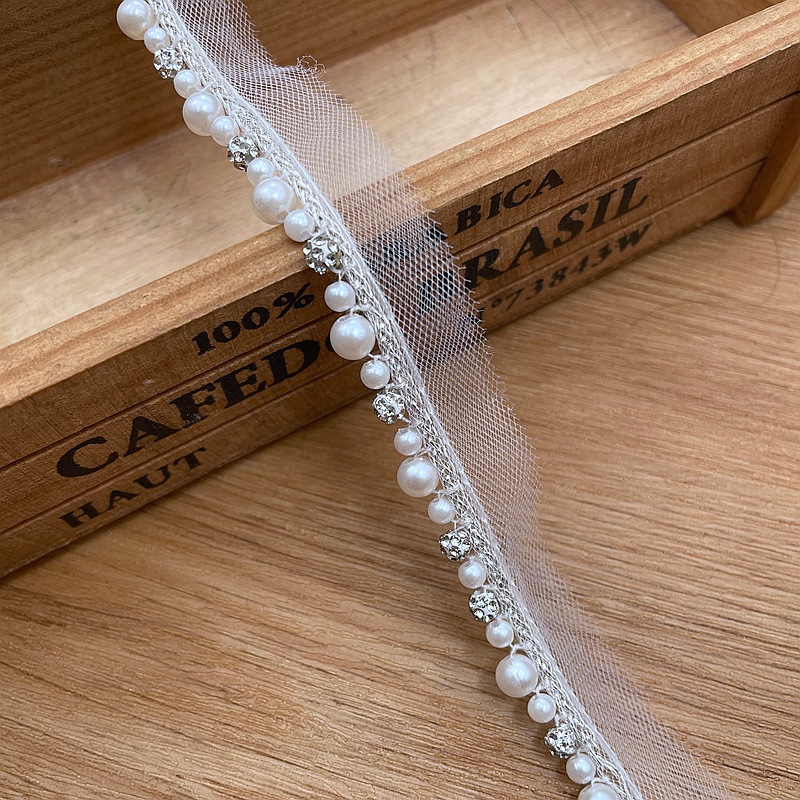 網布銀糸リボン手作りビーズ真珠レース民族風漢服装飾模造真珠diy補助材料卸売り