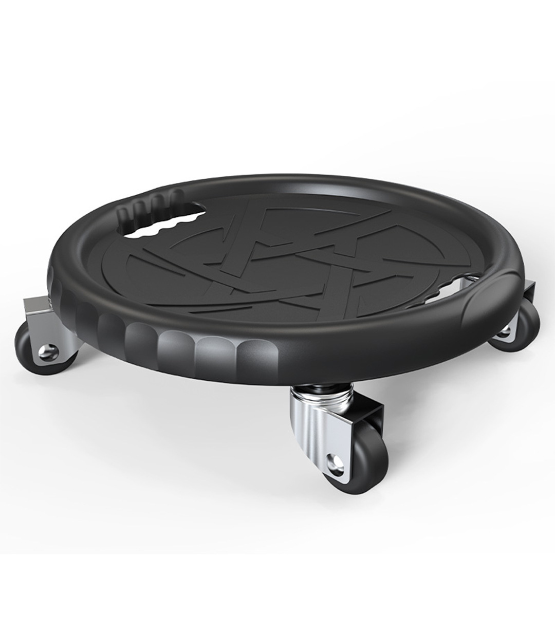 4륜 복부 트레이 [블랙] 무릎 패드와 무릎 패드 포함