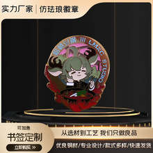 来图来样定制卡通仿珐琅徽章 可印logo儿童男女生包包衣服配饰